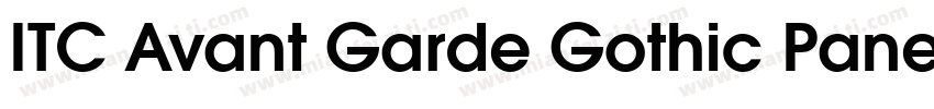 ITC Avant Garde Gothic Paneuropean字体转换